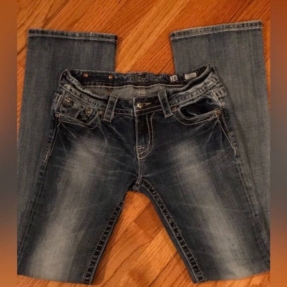 Miss Me Style No: JP563632 Boot Cut Embellished Rodeo Ready  Size 28 - Picture 6 of 7